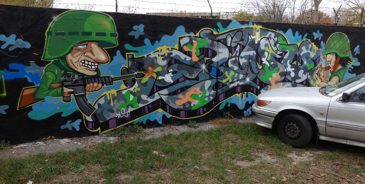 Street Art : Graffitis & Fresques Murales 1033 Budapest ( Hongrie )