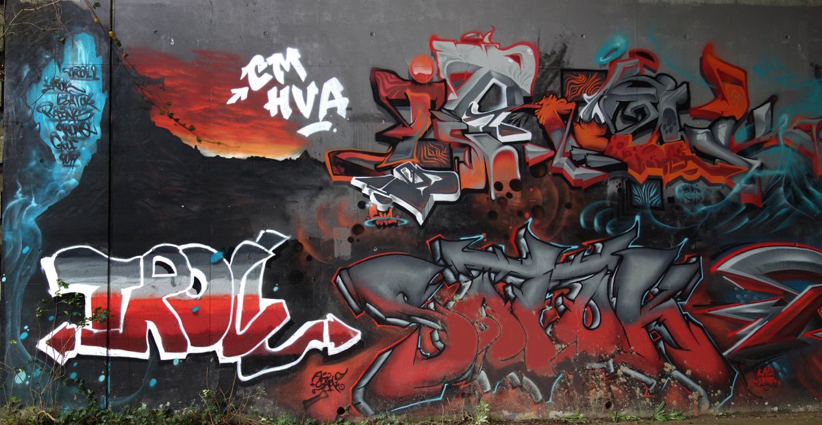 Street Art : Graffitis & Fresques Murales 60057 Beauvais