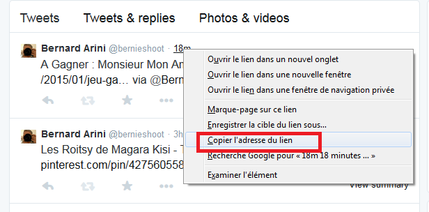 copier l'adresse du lien copier l'adresse du lie,