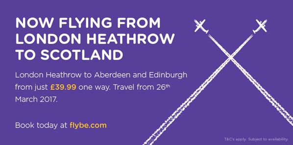 Flybe launching two new routes between Scotland and Heathrow