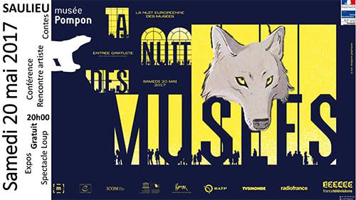Nuit des musées avec les loups au musée Pompon à Saulieu