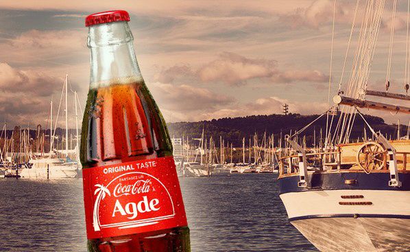port agde occitanie campagne coca cola