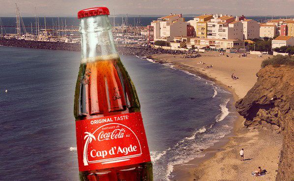 campagne coca cola cap d' agde occitanie