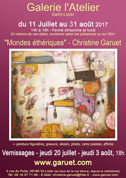 6ème saison Galerie l'Atelier à Saint-Lizier (Ariège)