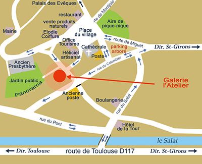 carte galerie atelier saint lizier ariege