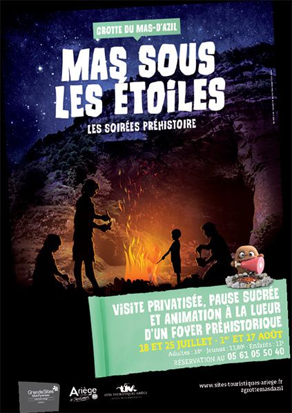Nocturnes Mas sous les étoiles - grotte du Mas-d'Azil (Ariège)