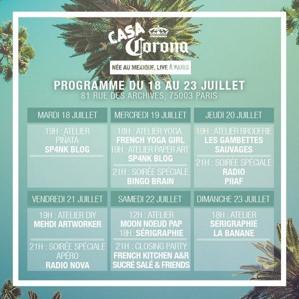 casa corona paris closing programme arts ateliers