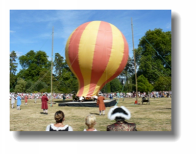 Reconstitution du premier envol de montgolfière Brissac-Loire-Aubance (49),