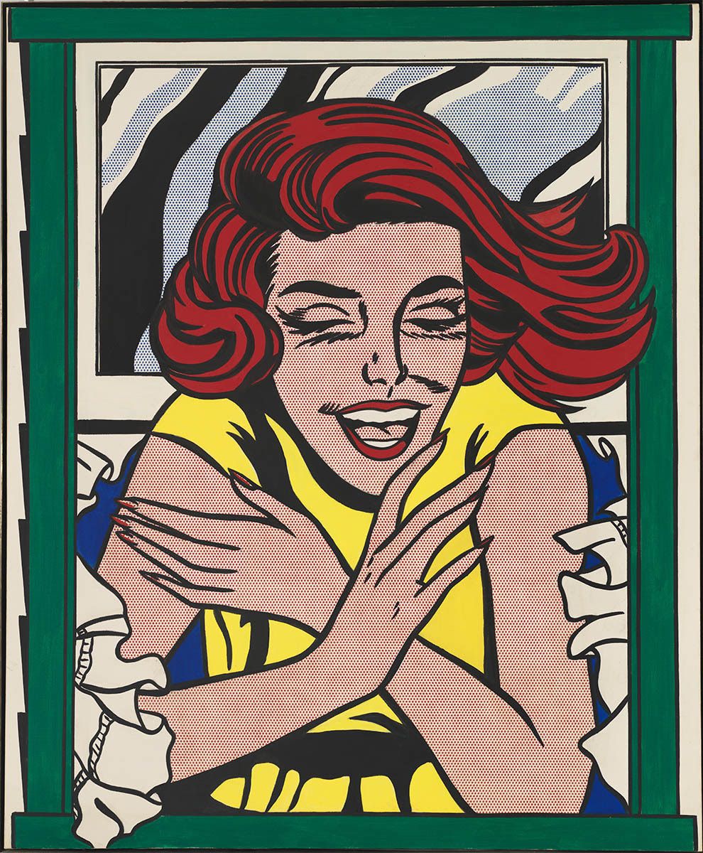 Roy Lichtenstein, Girl in Window (Study for World’s Fair Mural), 1963, huile et acrylique sur toile, 173 x 142,2 cm, gift of the American Contemporary Art Foundation, Inc., Leonard A. Lauder, President. © Whitney Museum, N.Y. © Estate of Roy Lichtenstein New York / Adagp, Paris, 2017