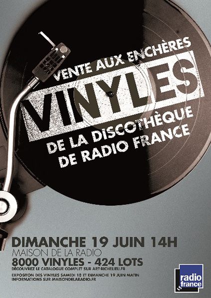 vente encheres disque vinyle discotheque radio france