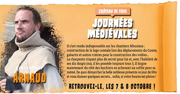 arnaud Journées médiévales du Château de Foix