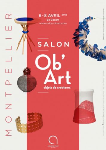 affiche salon OB'ART Corum  Montpellier