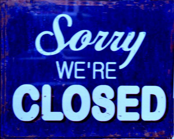 sorry closed