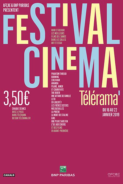 Festival Cinema telerama 2019  Affiche