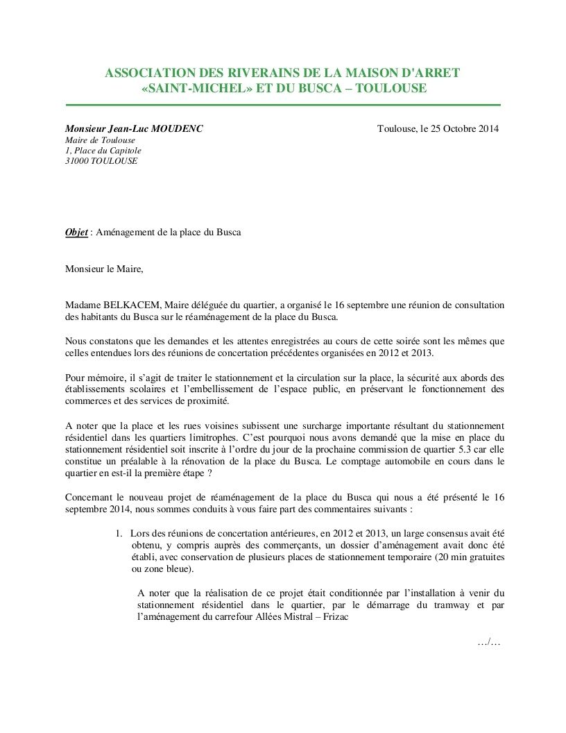 lettre au maire pour une demande d aide