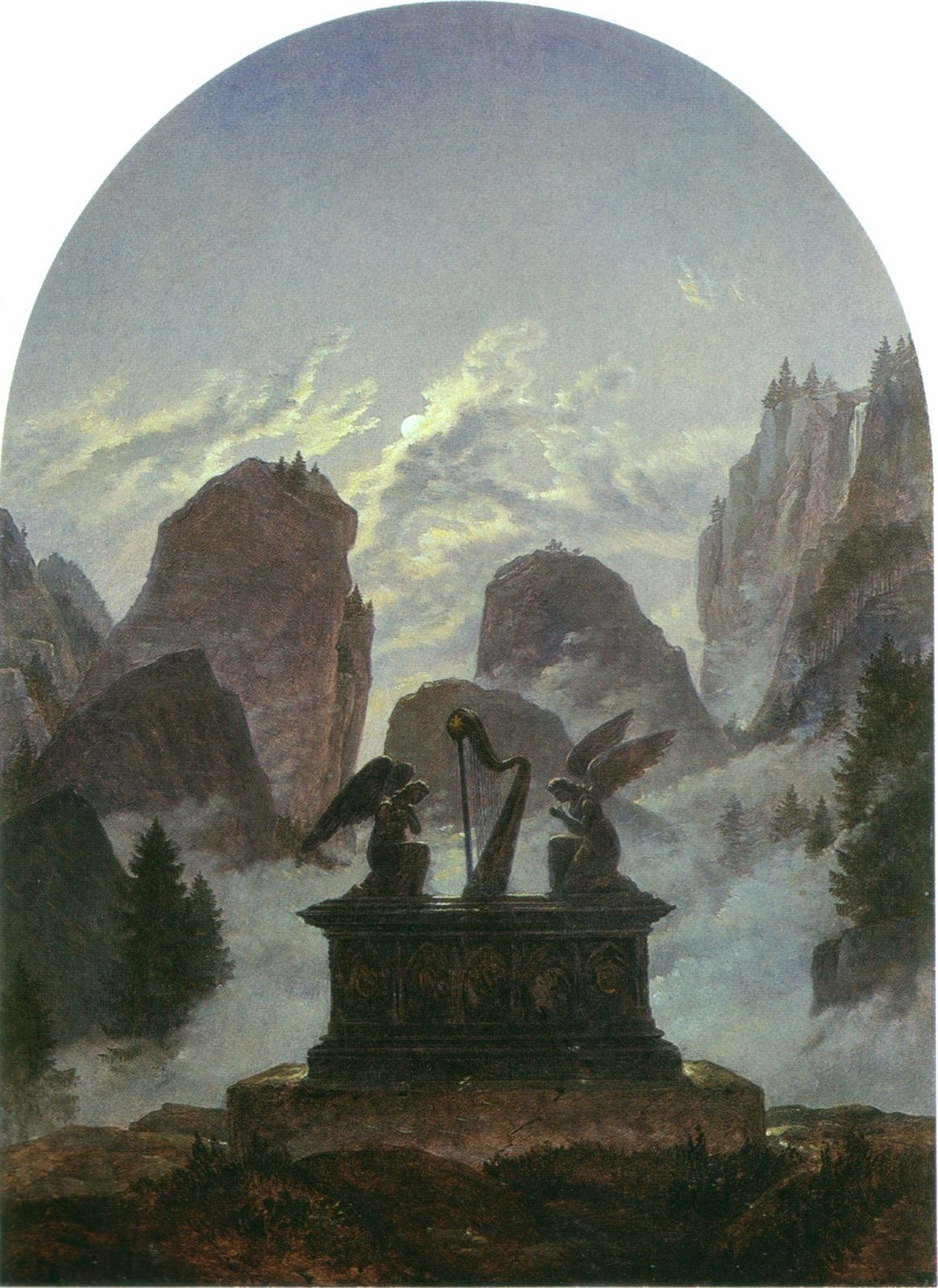 Carl Gustav Carus, Le Monument à la mémoire de Goethe, 1832