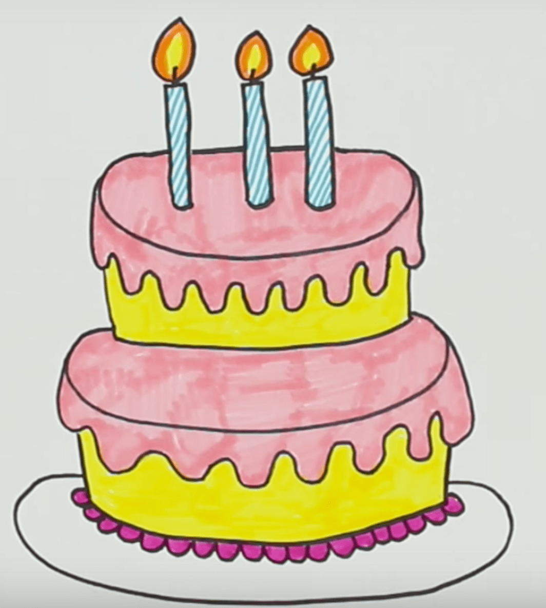 Tutoriel Dessein Comment Dessiner Un Gateau D Anniversaire Fahtia Nasr Art Scrapbooking Et Litterature