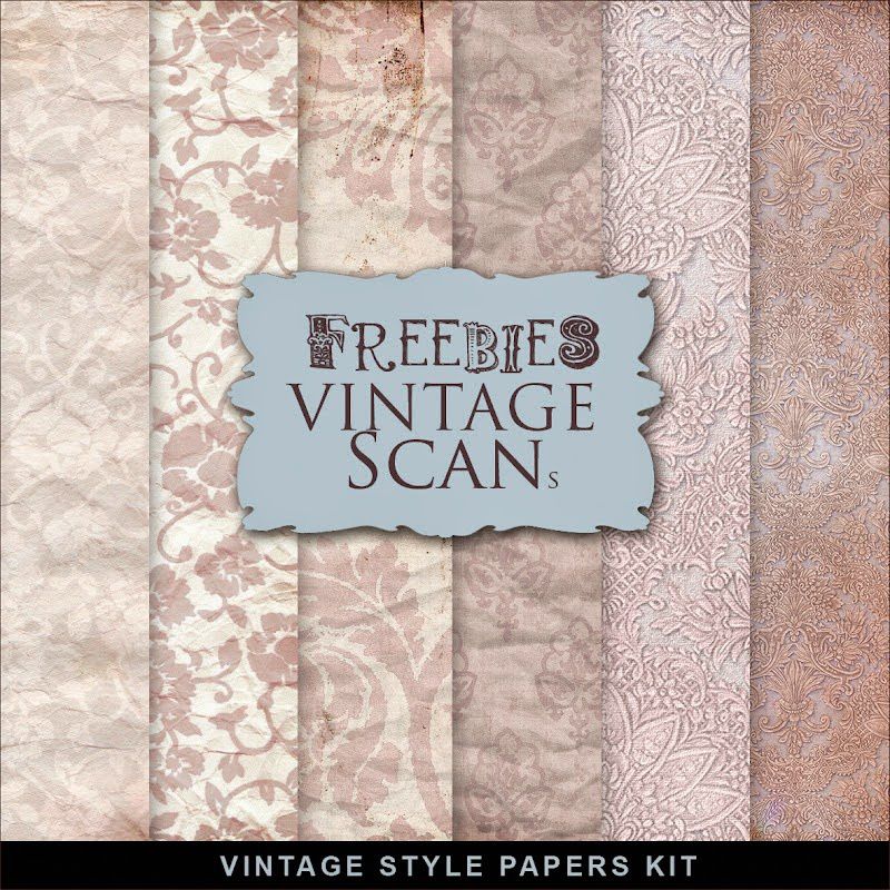 Cover, Freebies Vintage, Style Papers Kit, Freebies,