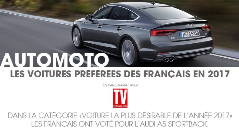 Le palmarès des voitures préférées des Français en 2017 (via Automoto).