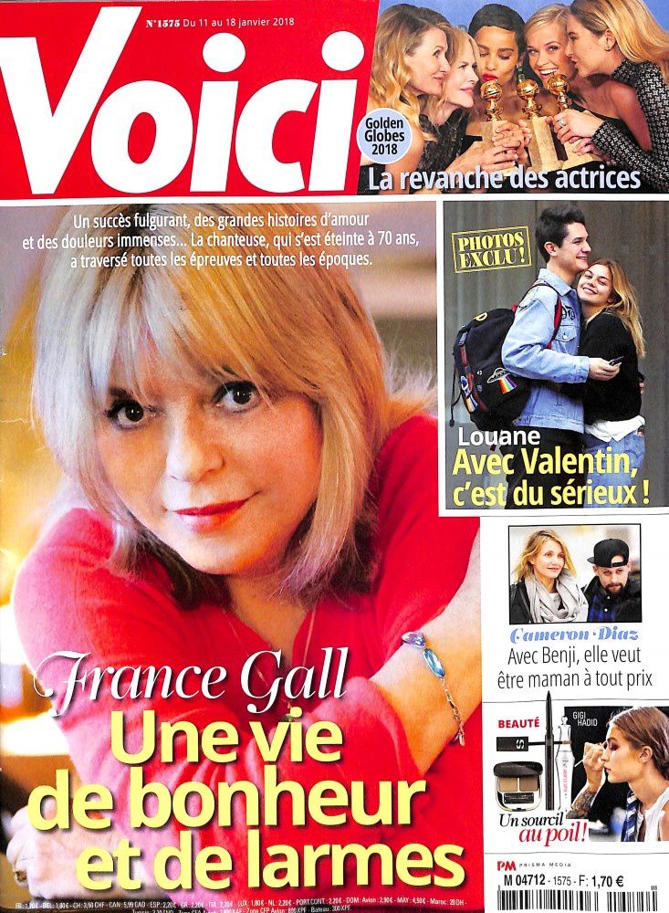 L'hebdomadaire Paris Match sort un numéro hommage à France Gall (sommaire).