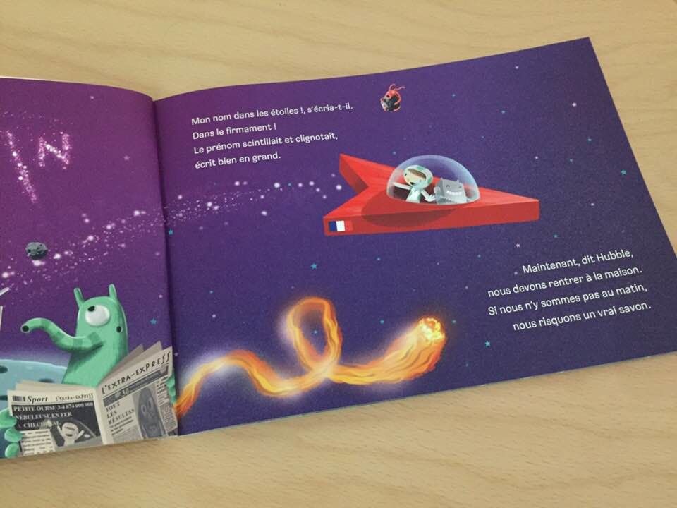 Voyage spatial - Livre personnalisé avec l'enfant et un proche