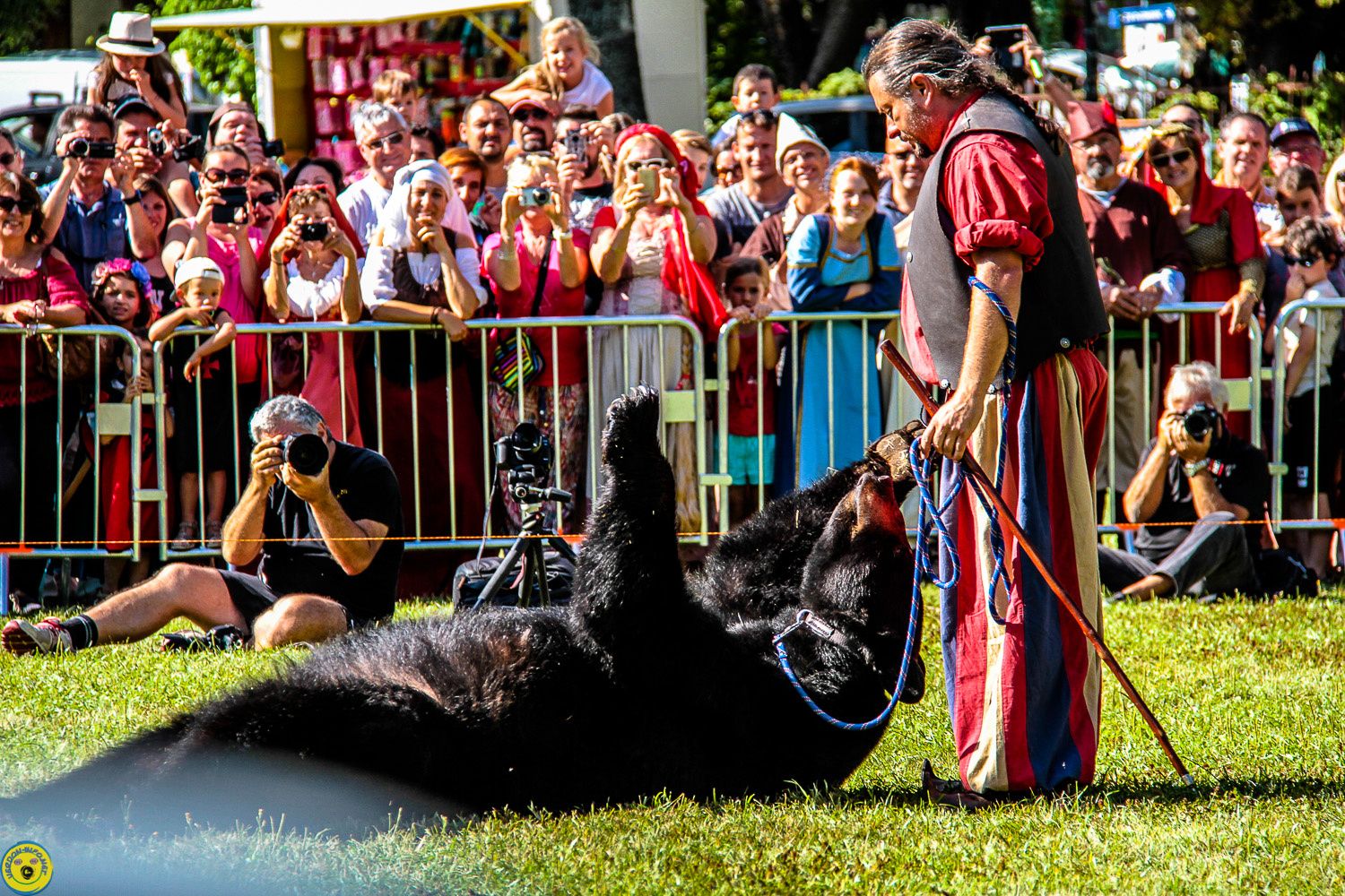 Colmars les Alpes : Fête médiévale sous affluence.