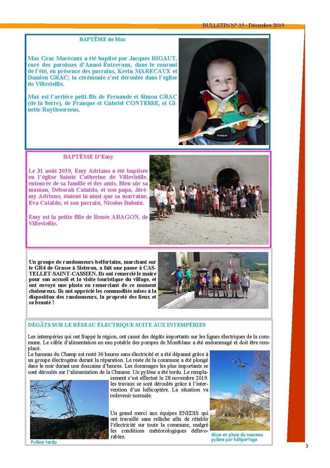 Le bulletin de Val de Chalvagne édition 2019