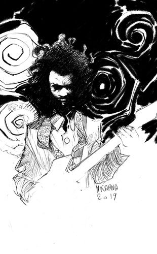 #inktober dessin noir et blanc art illustration inkdraw guitare hendrix musique rock funk soul blues jazz