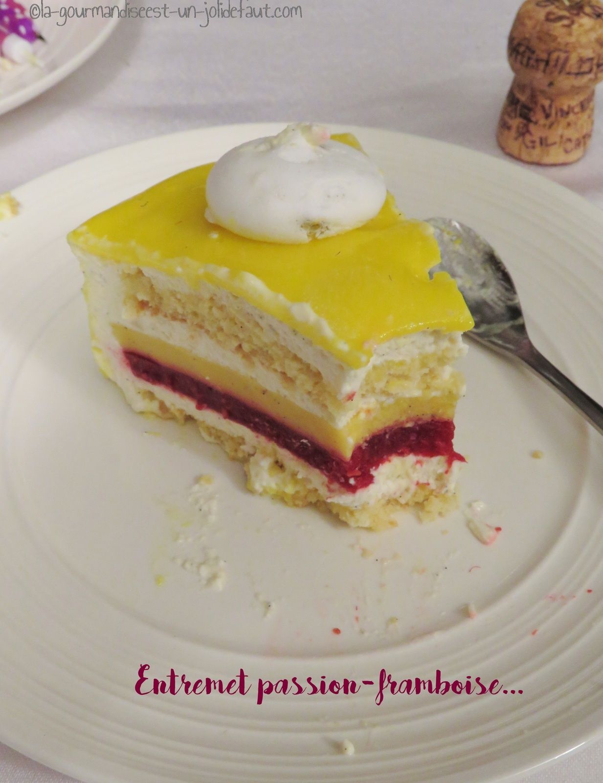 Entremet Passion Framboise La Gourmandise Est Un Joli Defaut