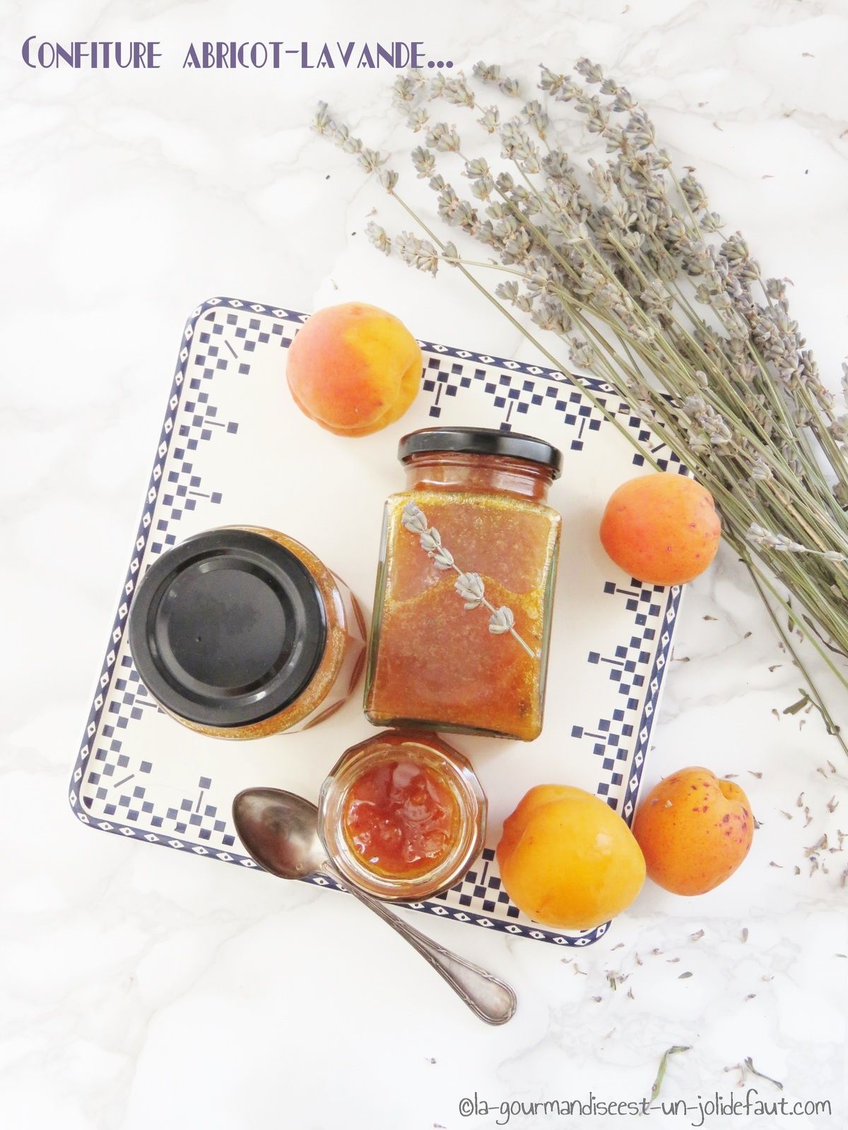 Confiture abricotlavande La gourmandise est un joli défaut