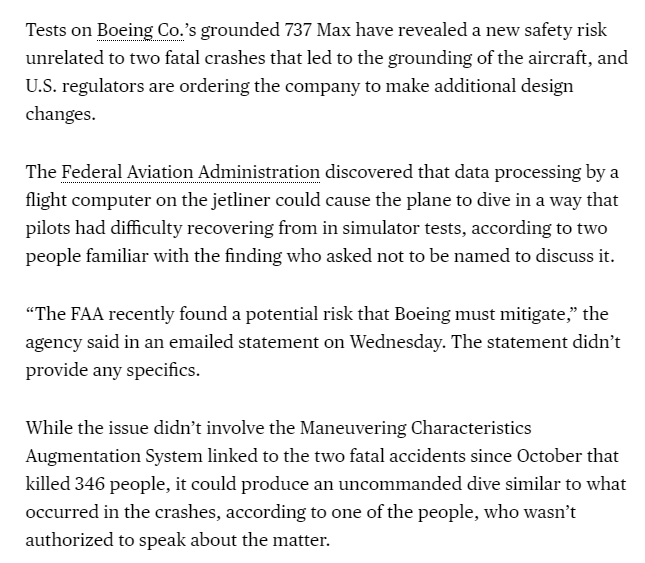Boeing 737 Max : encore une faille ? FAA Finds New Risk