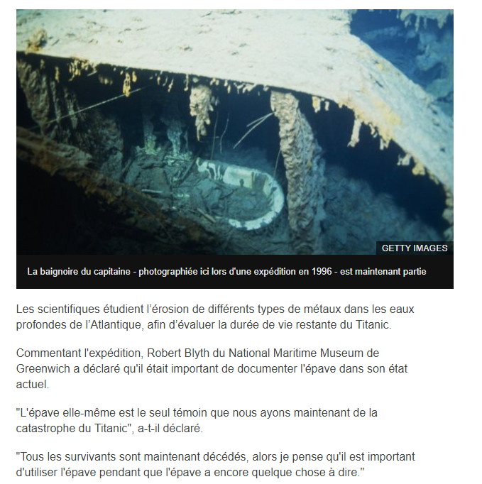 Race to the bottom : Course vers le Fond de l'Océan et le Titanic