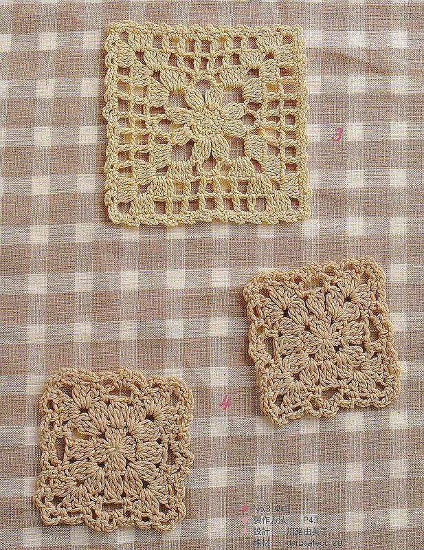 Carrés au crochet