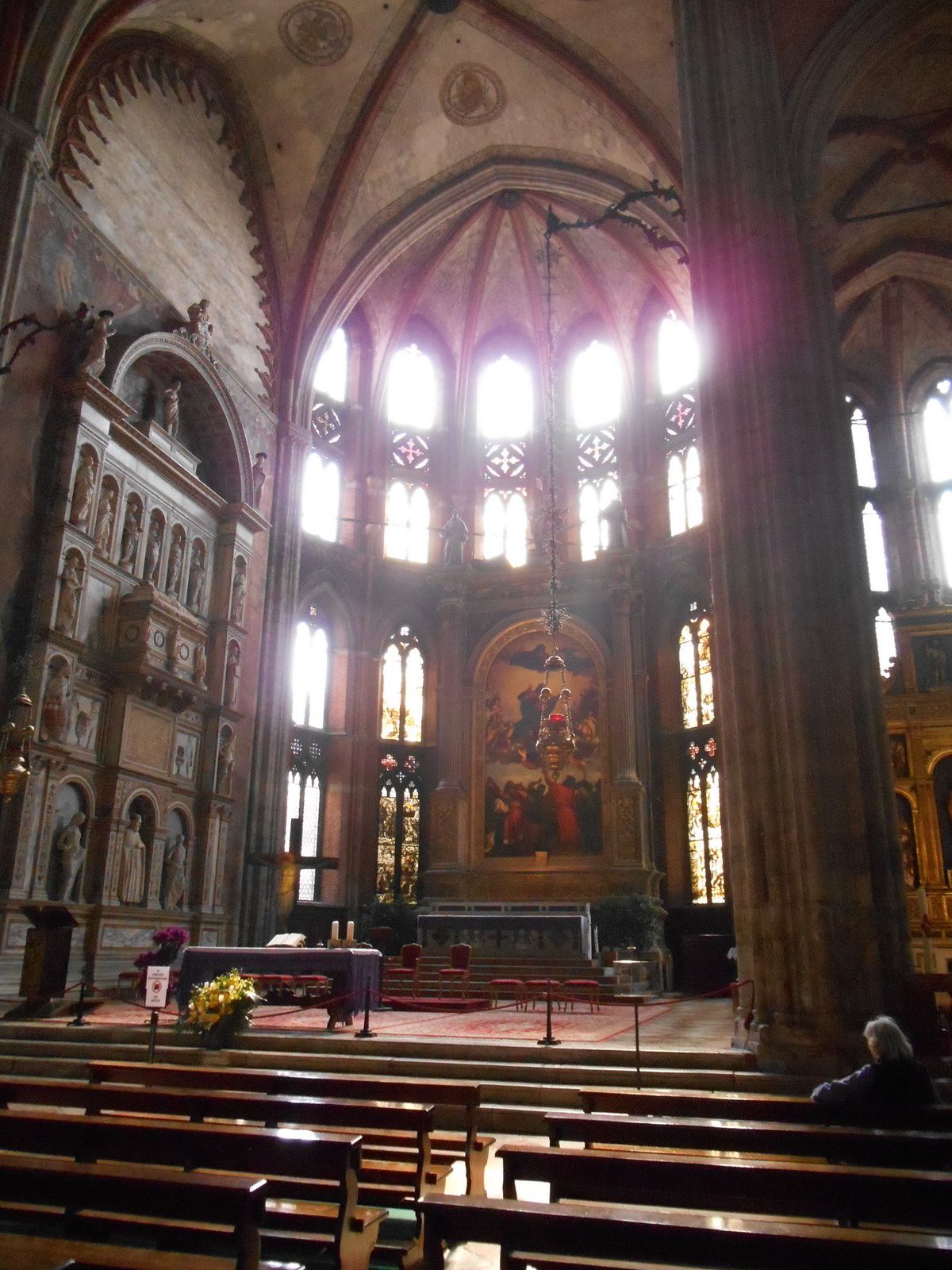 La chapelle majeure et son oeuvre principale: "l'Assomption" du Titien.