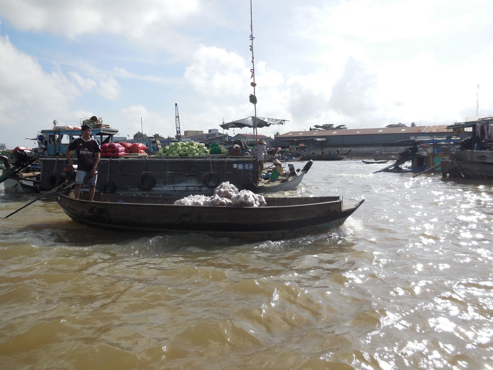 Viet Nam: 3ème jour -Le delta du Mékong et le marché flottant de Caï Rang