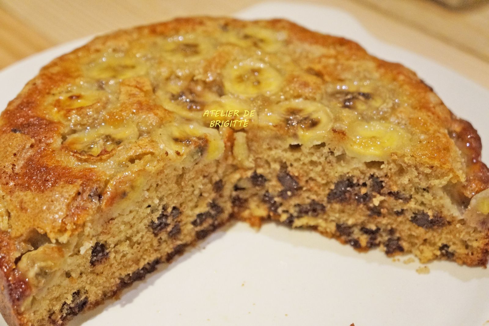 moelleux, bananes, chocolat, recette banane, goûter, gâteau de bananes