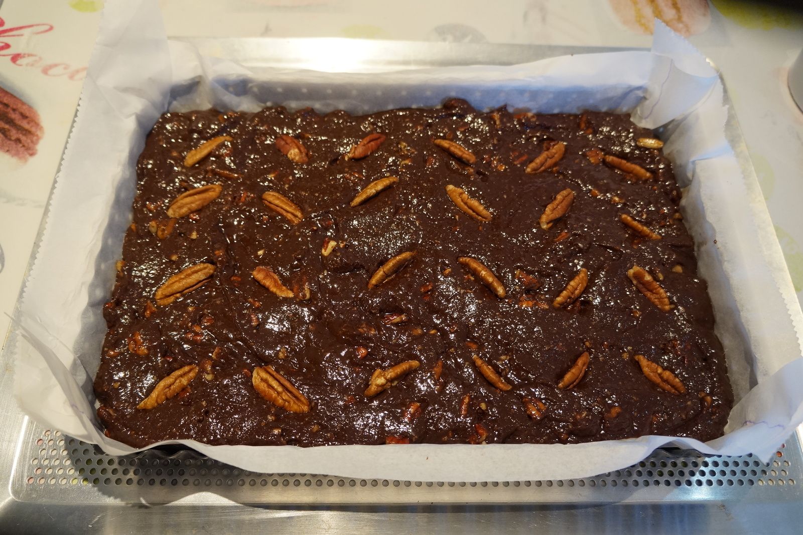 brownie, noix de pécan, chocolat noir, dessert, gourmandise, goûter, pause café, teatime, 