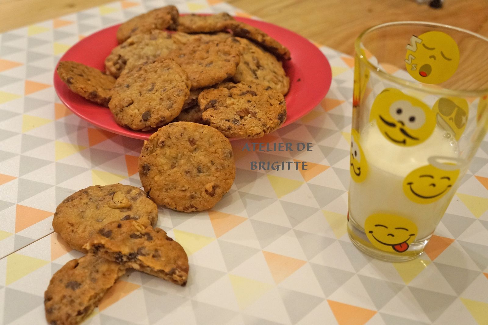 cookies, biscuits, recette de cookies, recette de chef, pépites de chocolat, chocolat, noisettes, chef Bernardé