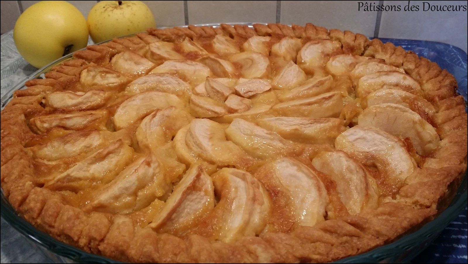 Tarte Aux Pommes Normande Sans Poudre D'amande Une Tarte aux Pommes Normande - Pâtissons des Douceurs