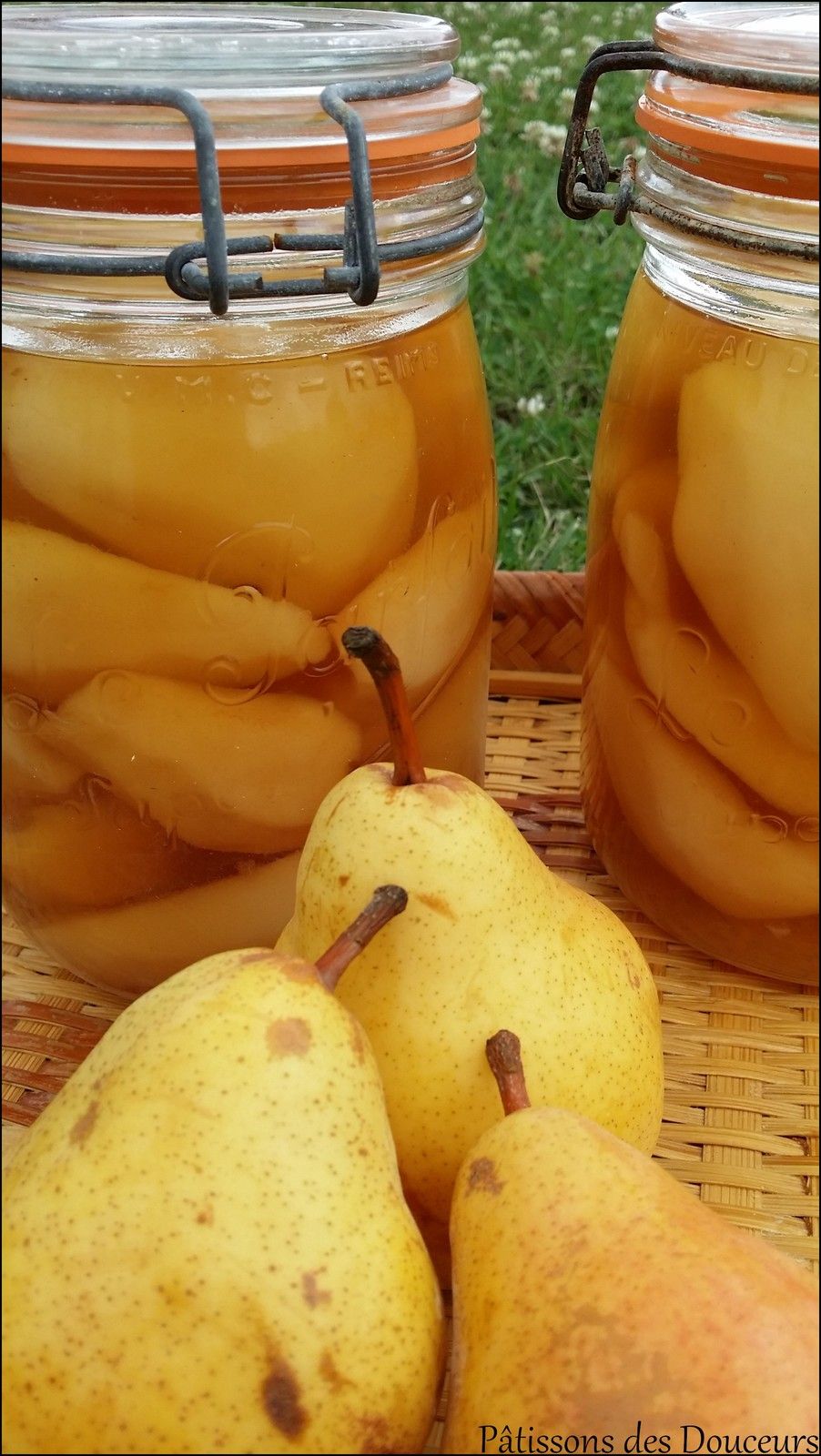 Des Conserves de Poires en Bocaux Pâtissons des Douceurs