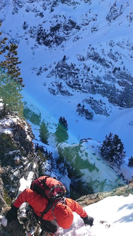 Casse Rousse: Goulotte du Bloc Coincé