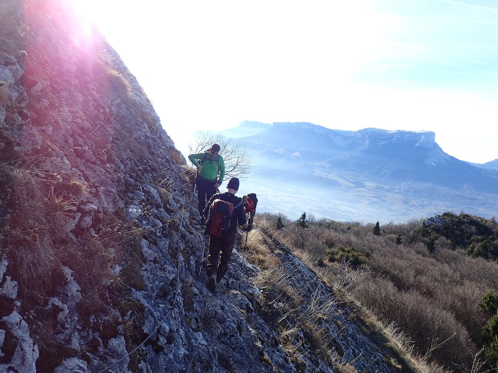 Roche de Guet: Traversée E&gt;W, depuis la Thuile 2/2