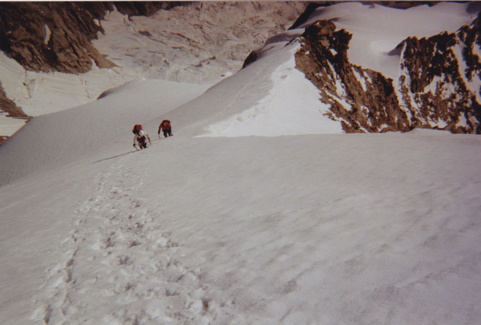 Mont Dolent: Arête Gallet en traversée.