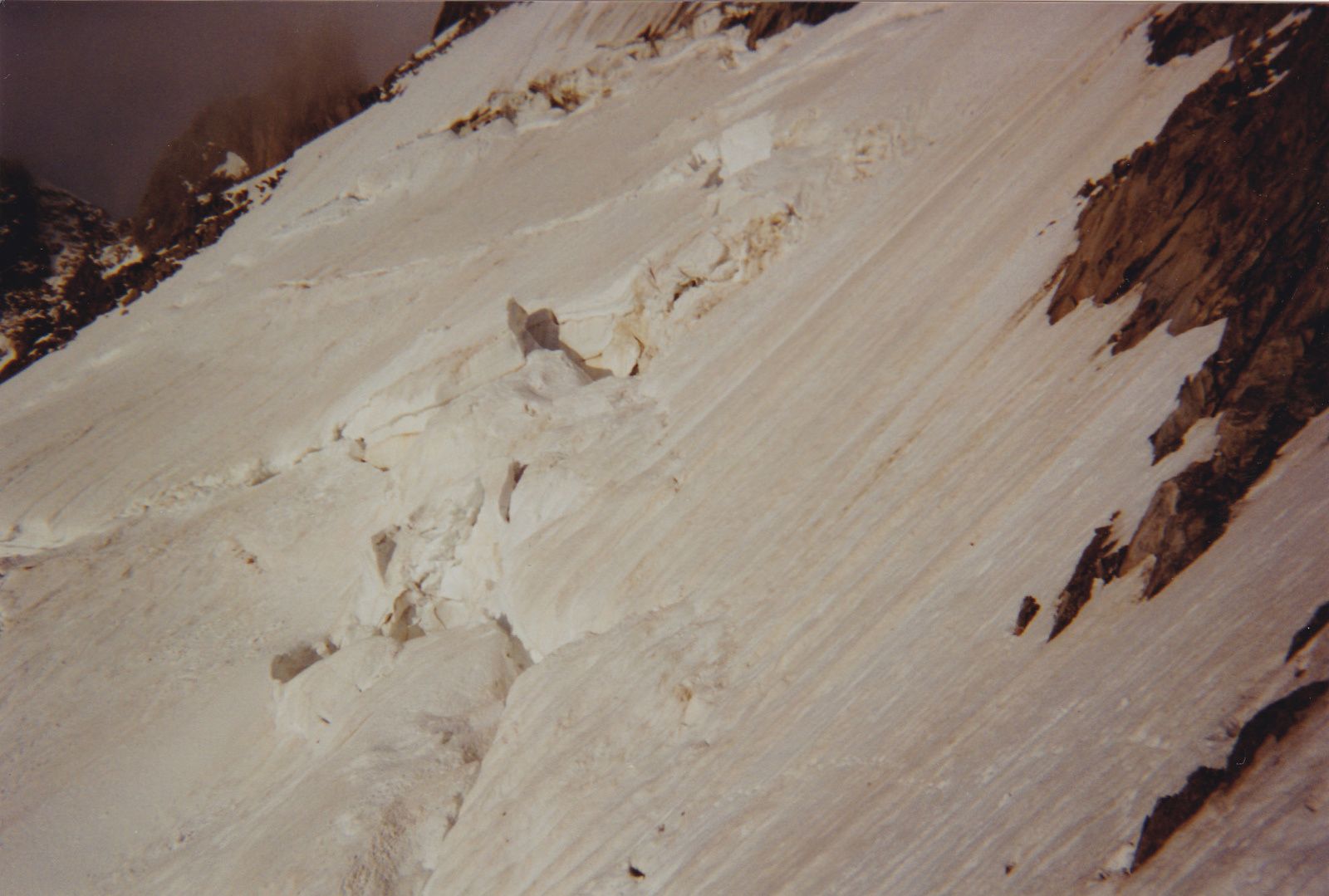 Mont Dolent: Arête Gallet en traversée.