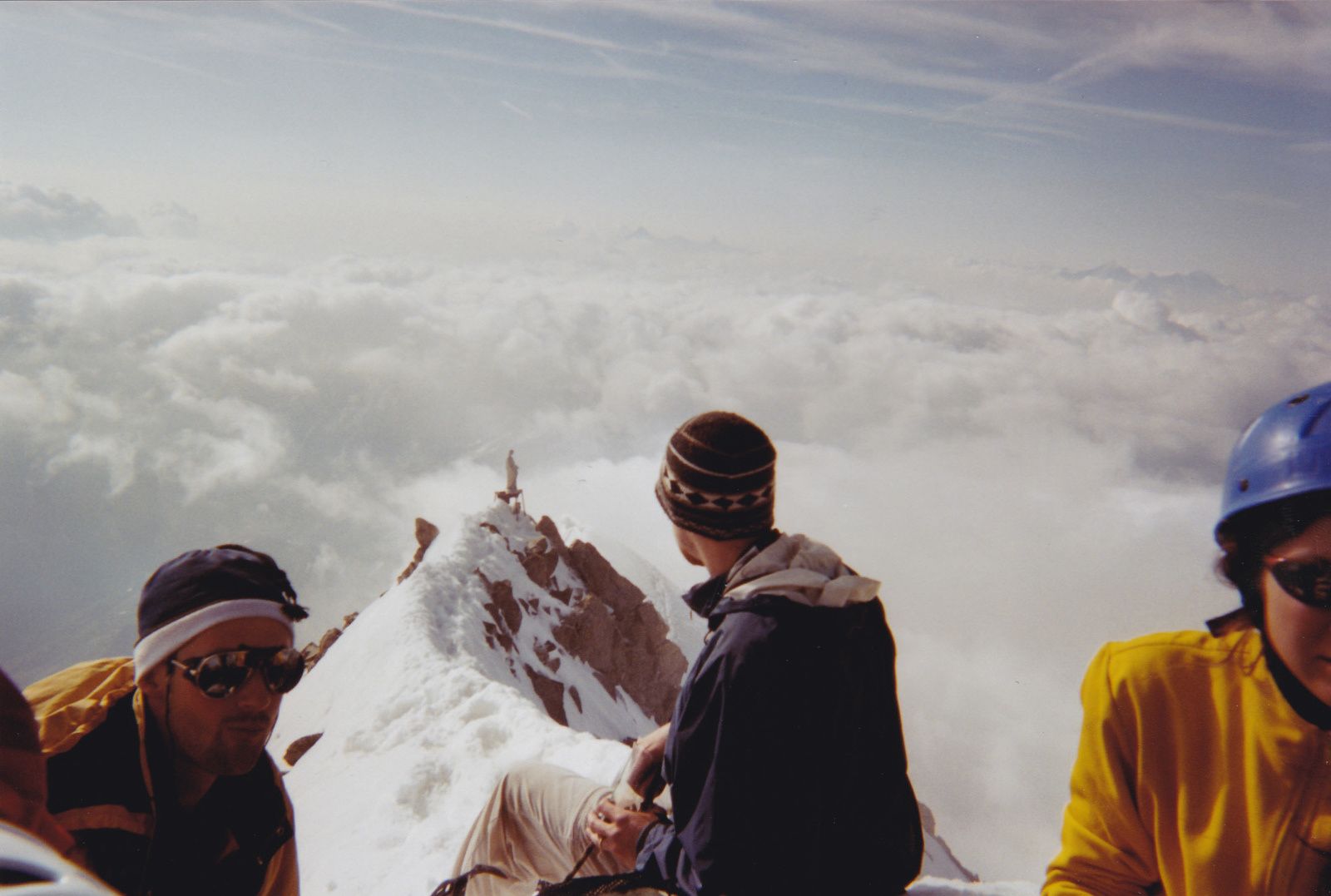 Mont Dolent: Arête Gallet en traversée.