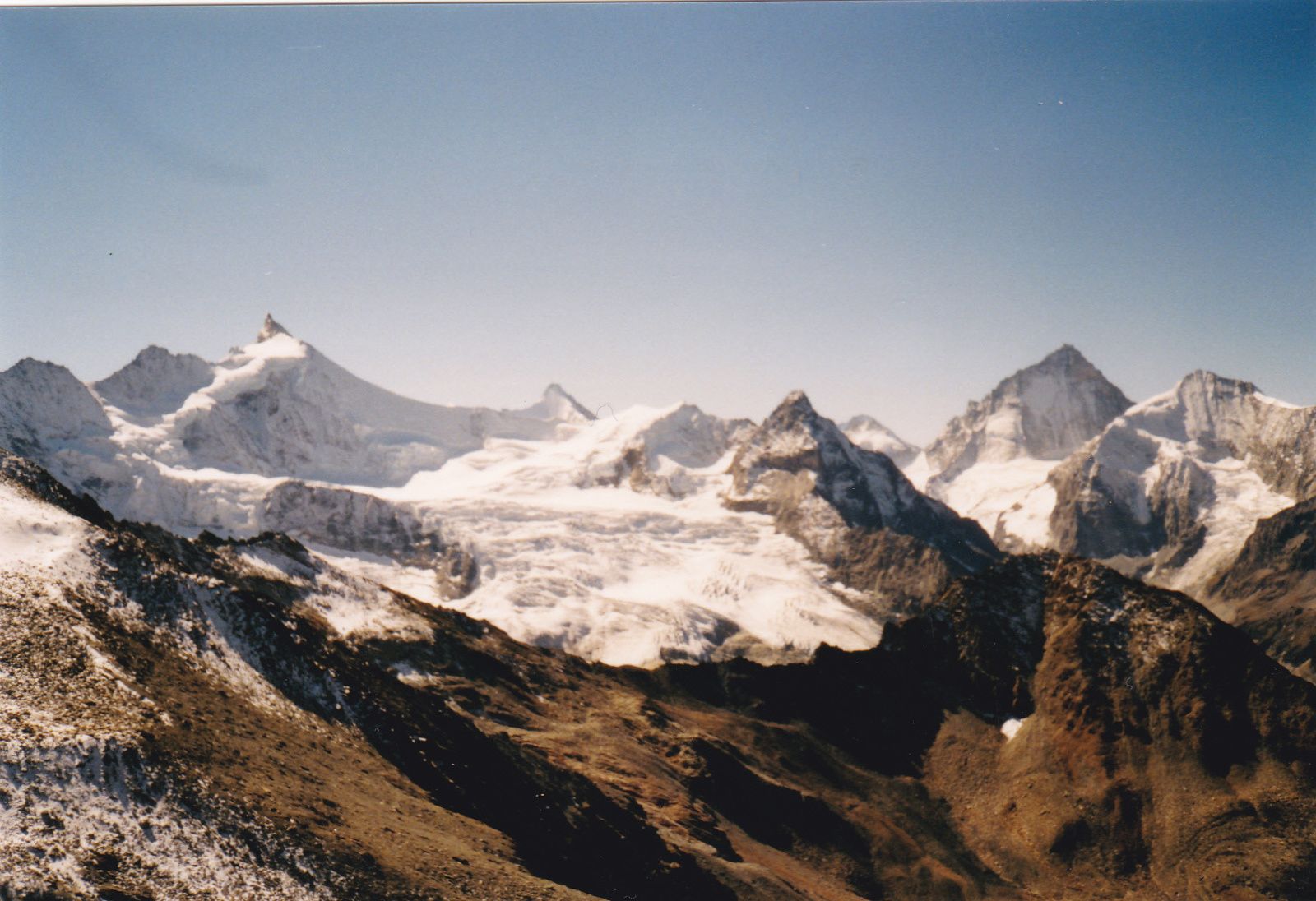 Bishorn: Voie normale; versant nord-ouest