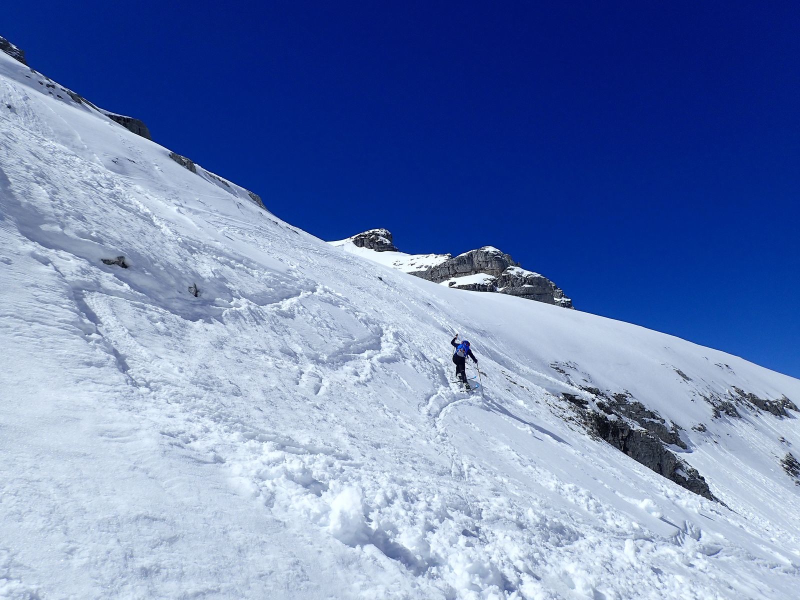 Tête du Coloney: Par la Combe de Monthieu; depuis Flaine 1/2