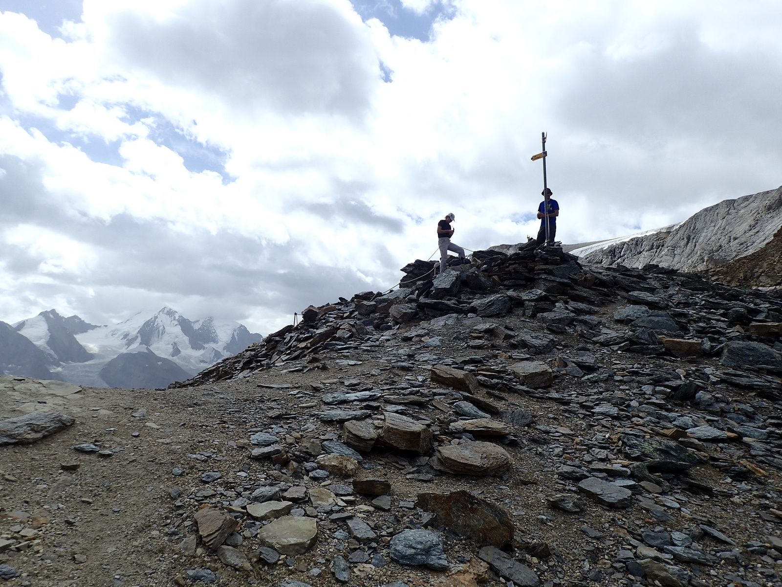 Ussers Barrhorn: Voie normale; versant Ouest et Arête Sud 1/2