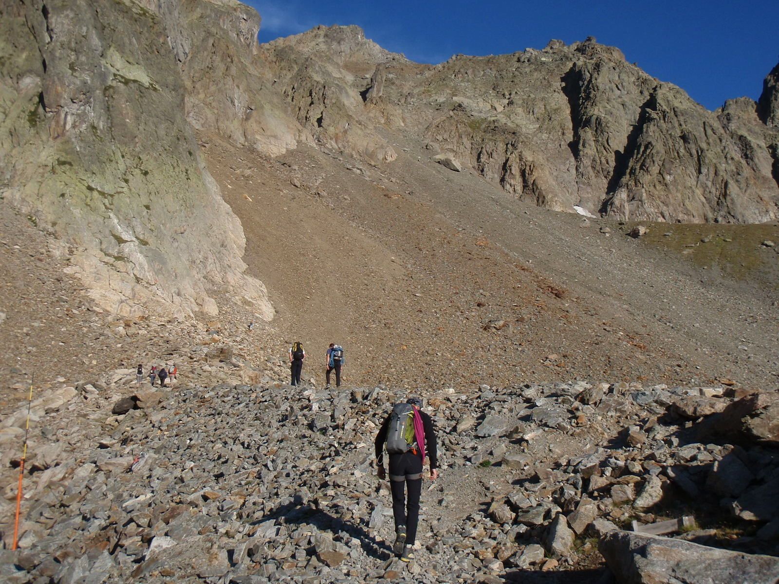 Aiguille du Belvédère: Traversée Crochues&gt;Belvédère 1/2