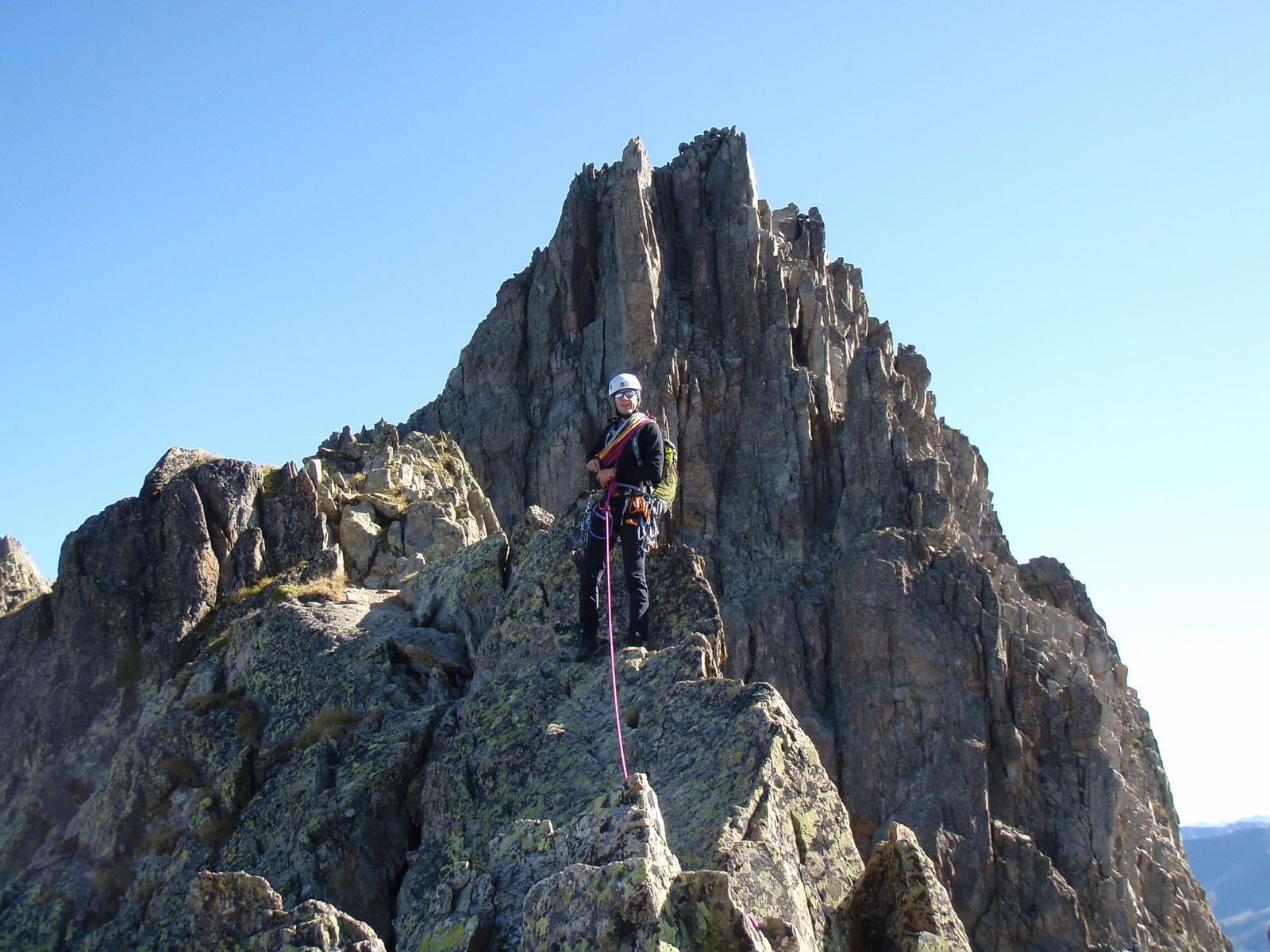 Aiguille du Belvédère: Traversée Crochues&gt;Belvédère 1/2